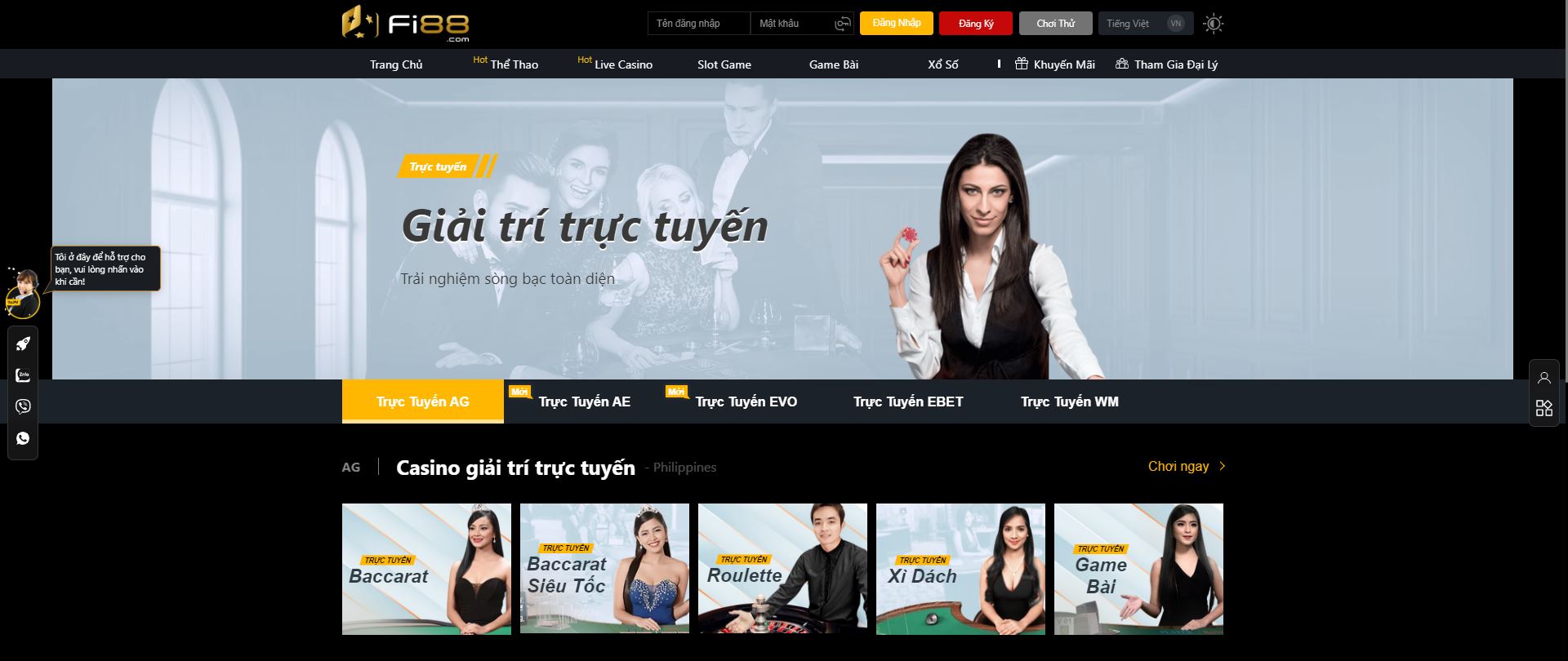 Đánh Bài Online - Casino trực tuyến tại Fi88