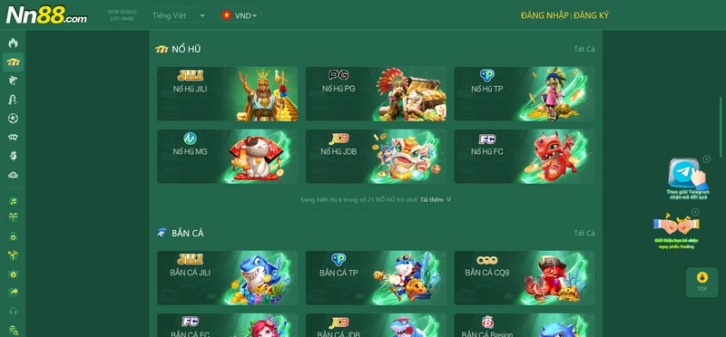 Sản phẩm cá cược luôn được nhà cái NN88 bổ sung thường xuyên