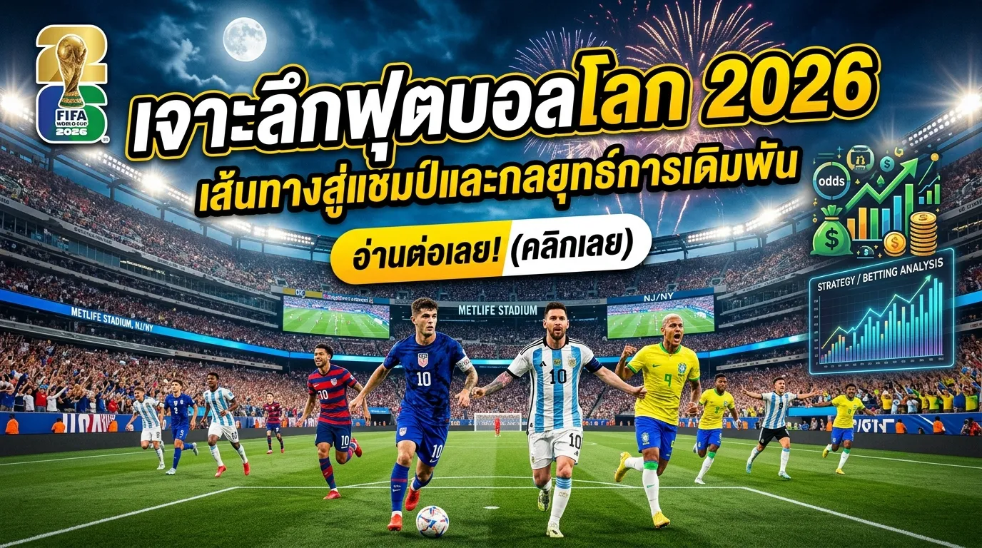 เจาะลึกฟุตบอลโลก 2026: เส้นทางสู่แชมป์และกลยุทธ์การเดิมพัน