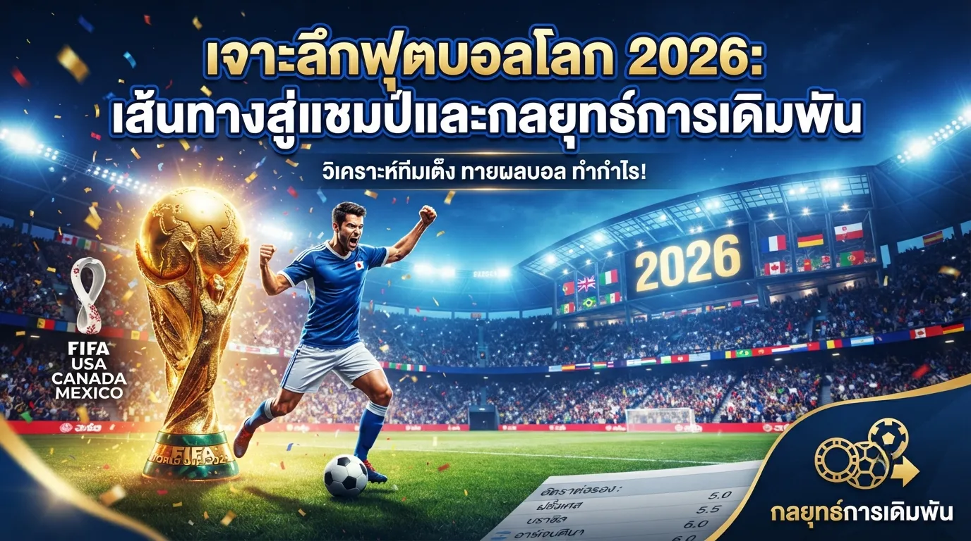 เจาะลึกฟุตบอลโลก 2026: เส้นทางสู่แชมป์และกลยุทธ์การเดิมพัน