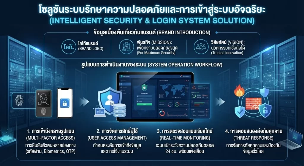 ระบบความปลอดภัยและการเข้าสู่ระบบ