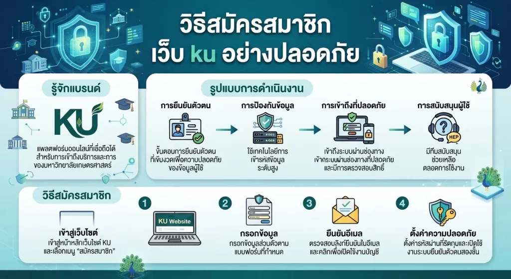 วิธีสมัครสมาชิก เว็บ ku อย่างปลอดภัย